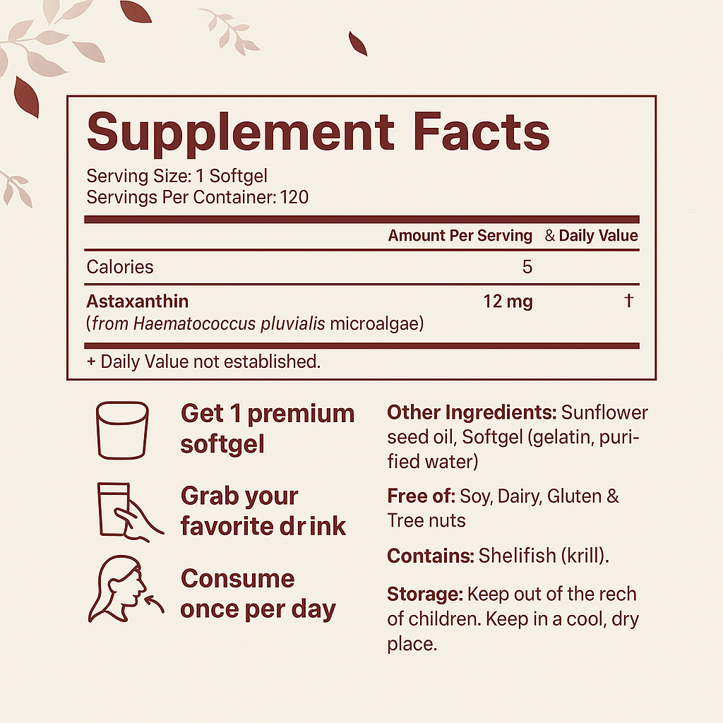 Vitaleaf® Astaxanthin Softgels