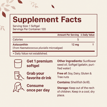 Vitaleaf® Astaxanthin Softgels