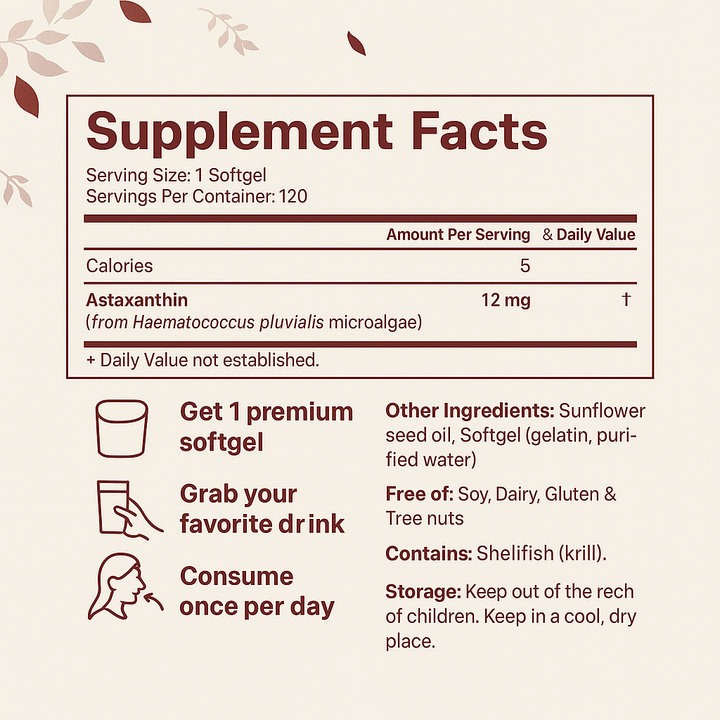 Vitaleaf® Astaxanthin Softgels
